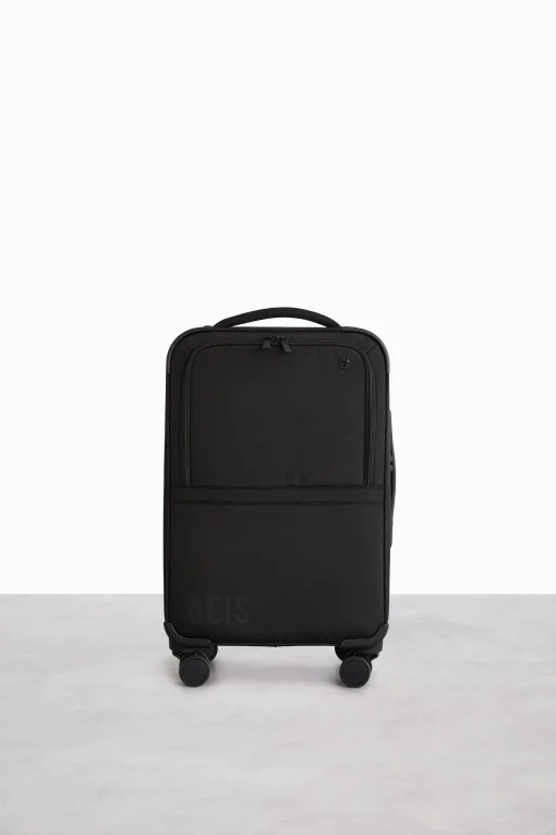 Soft-Sided Collapsible Carry-On Roller In Black
