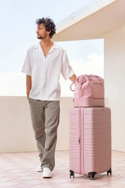 The 29" Large Check-In Roller In Atlas Pink