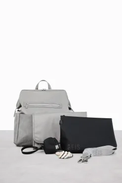 The Backpack Diaper Bag In Grey