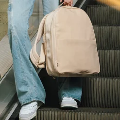 The Commuter Backpack In Beige
