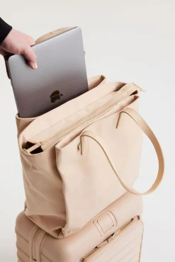 The Commuter Tote In Beige
