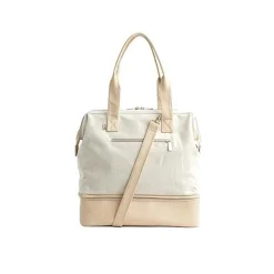 The Convertible Mini Weekender In Beige