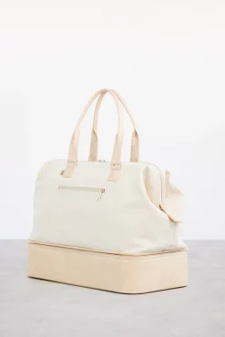 The Convertible Weekender In Beige