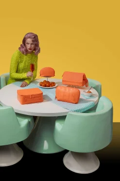 The Cosmetic Case In Creamsicle