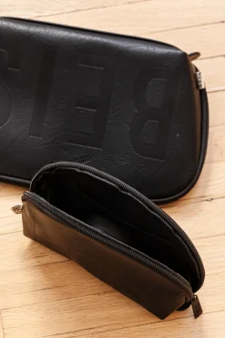 The Cosmetic Pouch Set In Black