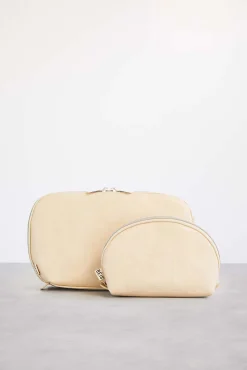 The Cosmetic Pouch Set In Beige
