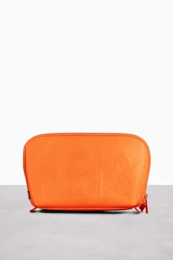 The Cosmetic Pouch Set In Creamsicle