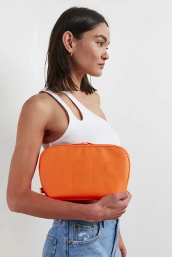 The Cosmetic Pouch Set In Creamsicle