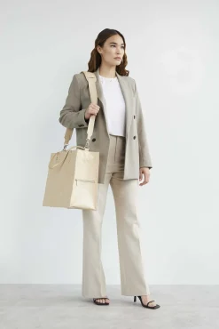The Large Work Tote In Beige