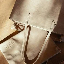The Large Work Tote In Beige