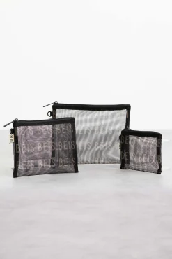 The Mesh Pouch Trio In Black
