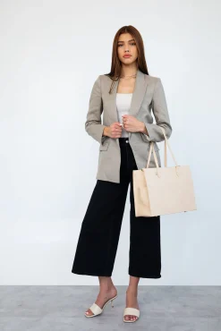 The Work Tote In Beige