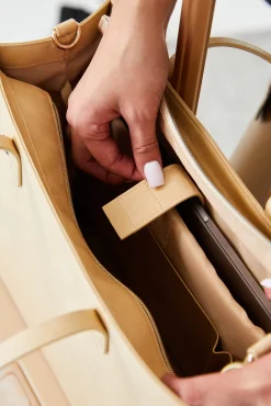 The Work Tote In Beige